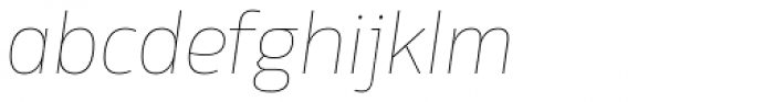Rleud UltraLight Italic Font LOWERCASE