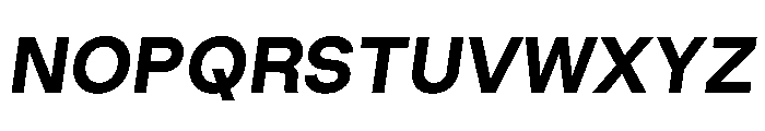 RL Gruezi BoldItalic Font UPPERCASE