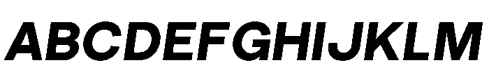 RL Gruezi ExtraBoldItalic Font UPPERCASE