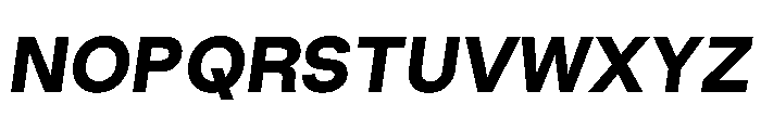 RL Gruezi ExtraBoldItalic Font UPPERCASE