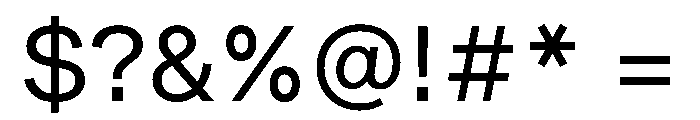 RL Gruezi Light Font OTHER CHARS