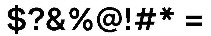 RL Gruezi Medium Font OTHER CHARS