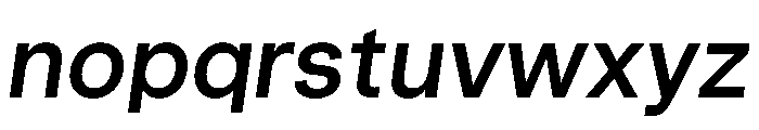 RL Gruezi MediumItalic Font LOWERCASE