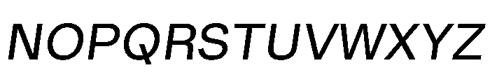 RL Gruezi RegularItalic Font UPPERCASE