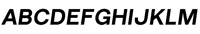 RL Gruezi SemiBoldItalic Font UPPERCASE