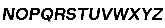 RL Gruezi SemiBoldItalic Font UPPERCASE