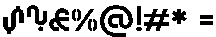 RL Slack Regular Font OTHER CHARS