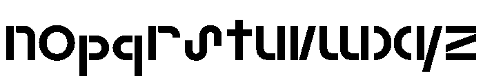 RL Slack Regular Font LOWERCASE