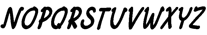 RM Coastal Beach Italic Font UPPERCASE