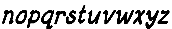 RM Coastal Beach Italic Font LOWERCASE