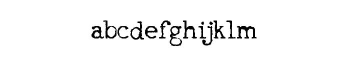 RM Typerighter old Regular Font LOWERCASE