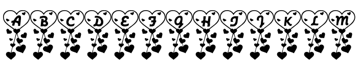RMHeart2 Font UPPERCASE