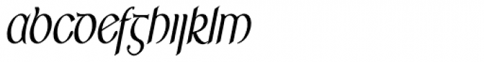 RM Celtic Condensed Italic Font LOWERCASE