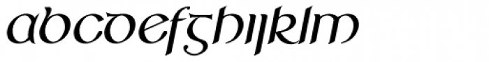 RM Celtic Italic Font LOWERCASE