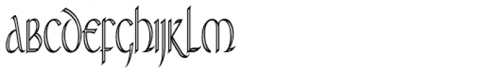RM Celtic Outline Condensed Font UPPERCASE