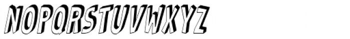 RM Random 3-D Condensed Italic Font UPPERCASE