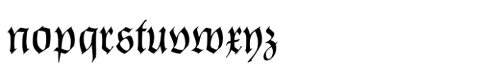 RMU Gilgengart Font LOWERCASE