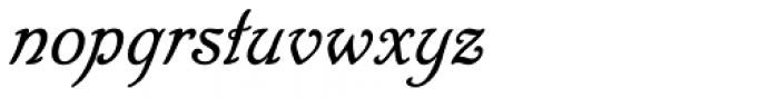 RMU Trianon Italic Font LOWERCASE