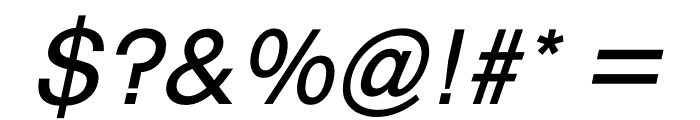 RM Pro Regular Italic Font OTHER CHARS