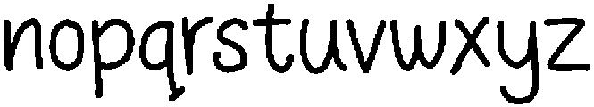 RN PADU Regular otf (400) Font LOWERCASE