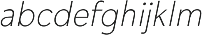 RNDI Anasera Thin Condensed Oblique ttf (100) Font LOWERCASE