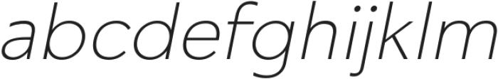 RNDI Anasera Thin Oblique ttf (100) Font LOWERCASE