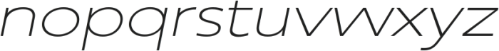 RNDI Anasera Thin Ultra Expanded Oblique ttf (100) Font LOWERCASE