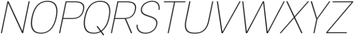 RNDI Naratama Thin Oblique ttf (100) Font UPPERCASE