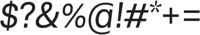 RNS Physis Italic otf (400) Font OTHER CHARS