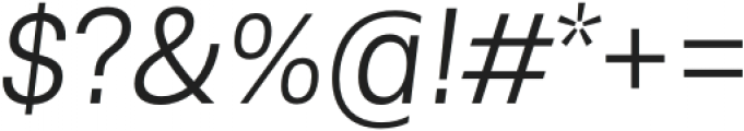 RNS Physis Light Italic otf (300) Font OTHER CHARS