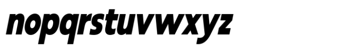 RNDI Anasera Black Condensed Italic Font LOWERCASE