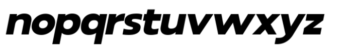 RNDI Anasera Black Expanded Italic Font LOWERCASE