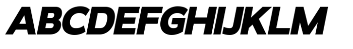 RNDI Anasera Black Italic Font UPPERCASE