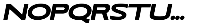 RNDI Anasera Black Ultra Expanded Italic Font UPPERCASE