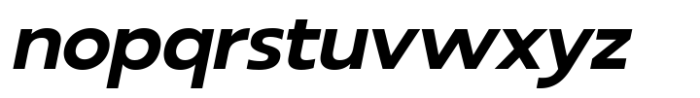 RNDI Anasera Bold Expanded Italic Font LOWERCASE