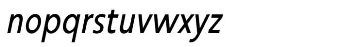 RNDI Anasera Condensed Italic Font LOWERCASE
