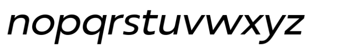 RNDI Anasera Expanded Italic Font LOWERCASE