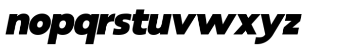 RNDI Anasera Extra Black Italic Font LOWERCASE