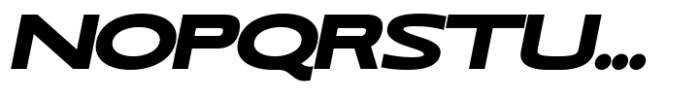 RNDI Anasera Extra Black Ultra Expanded Italic Font UPPERCASE
