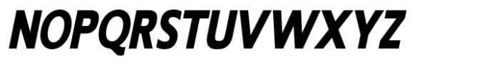 RNDI Anasera Extra Bold Condensed Italic Font UPPERCASE