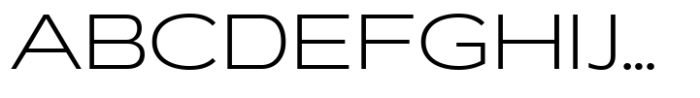RNDI Anasera Extra Light Ultra Expanded Font UPPERCASE