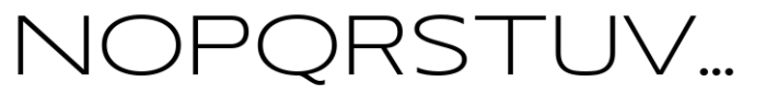 RNDI Anasera Extra Light Ultra Expanded Font UPPERCASE
