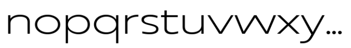 RNDI Anasera Extra Light Ultra Expanded Font LOWERCASE