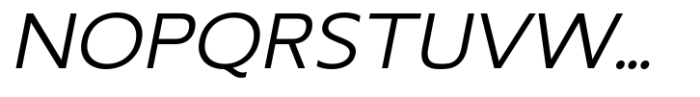 RNDI Anasera Light Expanded Italic Font UPPERCASE