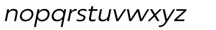 RNDI Anasera Light Expanded Italic Font LOWERCASE