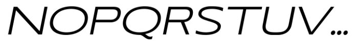 RNDI Anasera Light Ultra Expanded Italic Font UPPERCASE