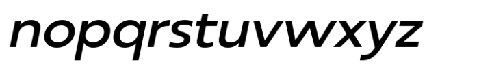 RNDI Anasera Medium Expanded Italic Font LOWERCASE