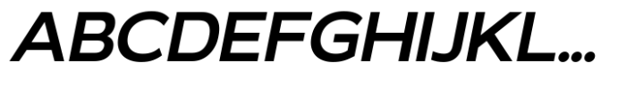 RNDI Anasera Semi Bold Expanded Italic Font UPPERCASE