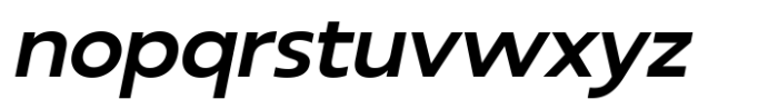 RNDI Anasera Semi Bold Expanded Italic Font LOWERCASE