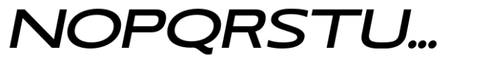 RNDI Anasera Semi Bold Ultra Expanded Italic Font UPPERCASE